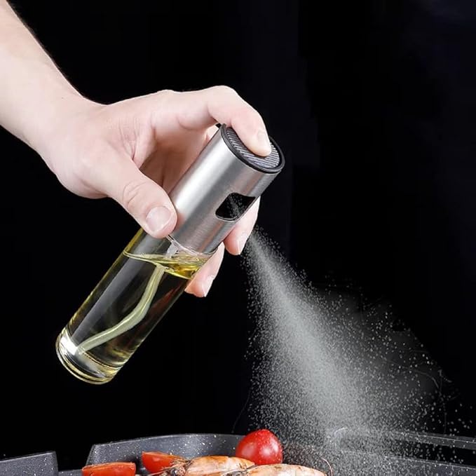 Stainless Steel Oil Spray Bottle | بخاخ زيت من الستانلس ستيل